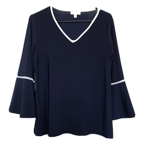 Faith and Joy V-Neck Bell Sleeve Top Size Small - Picture 1 of 5
